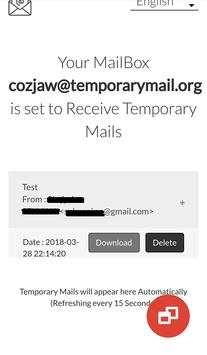 Temporary Mail - Temporary Email screenshot 2