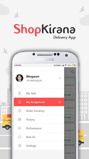 Delivery App 2 تصوير الشاشة