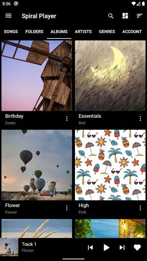 Spiral Player - Cloud Music Player 3 تصوير الشاشة