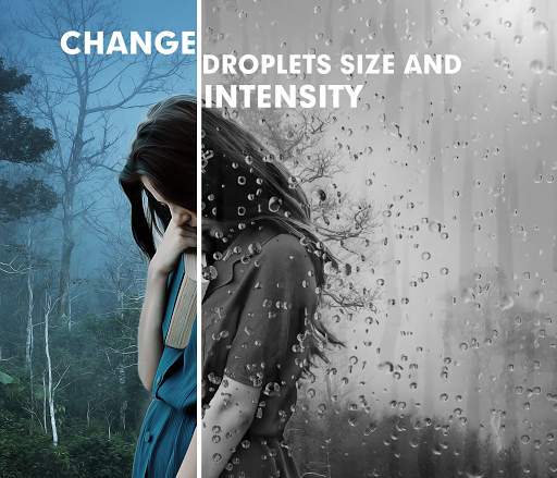 Rain Effect Video Maker and li screenshot 4