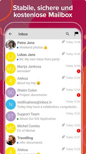 Inbox.lv screenshot 1