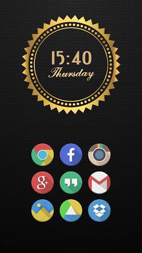 Golden Clocks - Zooper Widget screenshot 4
