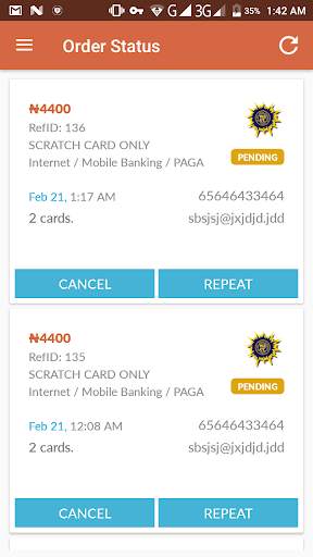 eScratchCard - WAEC, NECO, NABTEB Result Checker скриншот 8
