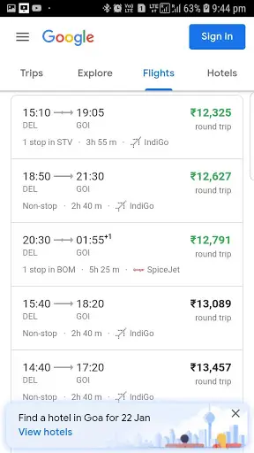 Flight Search - Google Flights Web Browser screenshot 3