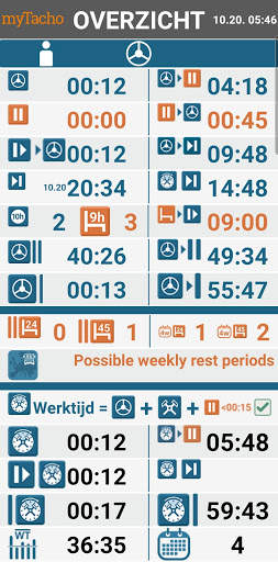 Mini Manager Tachograaf en bestuurder assistent screenshot 3