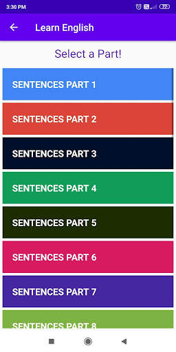 2400 English Sentences (Tamil) screenshot 2