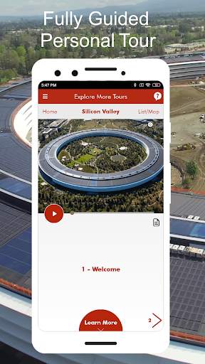 Silicon Valley Technology GPS Audio Tour Guide screenshot 1