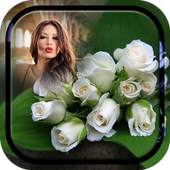 White Rose Photo Frame 1.5