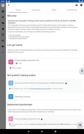 ITCILO eCampus screenshot 11
