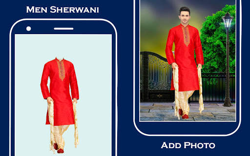 Men sherwani suit photo editor 1 تصوير الشاشة