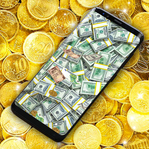 Flying Money Live Wallpaper أيقونة