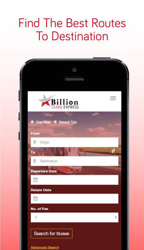 Billion Stars Express Bus Ticket Online Booking screenshot 1