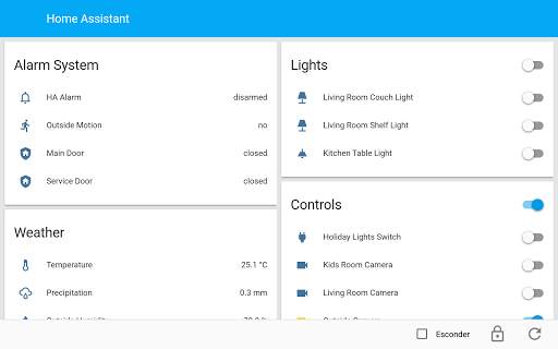 Panel de Control de Alarma MQTT screenshot 6