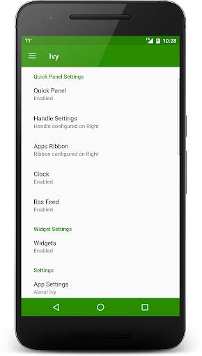 Ivy (Sidebar Launcher, Widgets screenshot 3