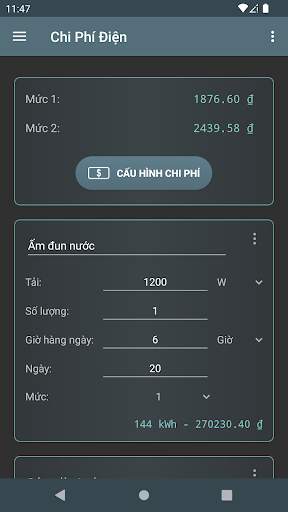 Chi Phí Điện screenshot 1