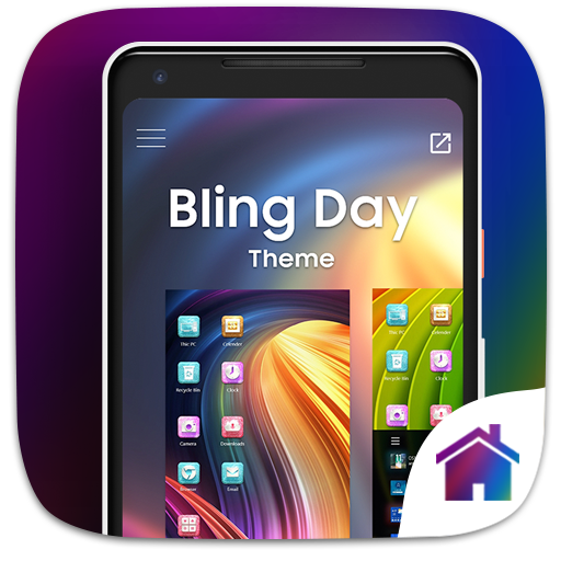 Bling Day Theme For Computer Launcher icon