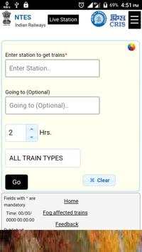 Train  time table application screenshot 3