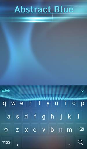 Abstract Blue Animated Keyboard + Live Wallpaper screenshot 2