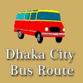 Dhaka City Bus Route in Bangla Language logo