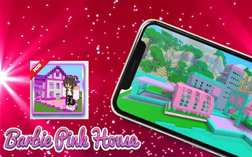 Mod barbie Pink House Minecraft 2021 screenshot 1