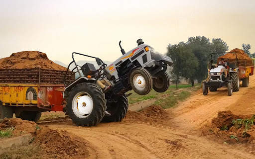 Tractor Trolley Driving Free Cargo Game screenshot 4