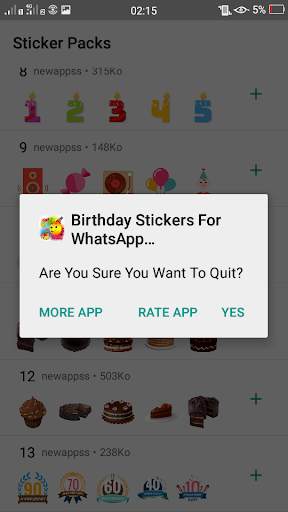 Birthday Stickers For WhatsApp (WAStickerApps) screenshot 8