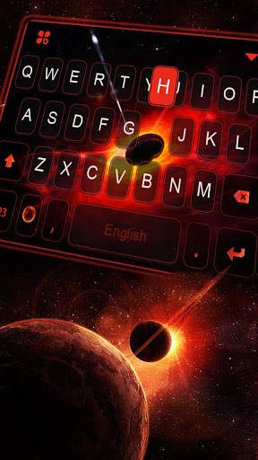 Galaxy Black Hole 3D Keyboard Theme screenshot 4