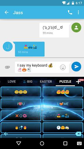 The Earth Emoji Keyboard Theme screenshot 4