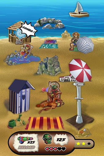 Zombies di pantai screenshot 3