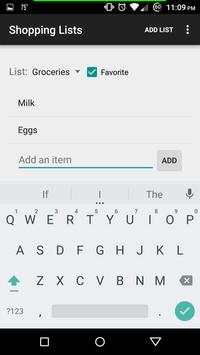 Shopping List screenshot 3