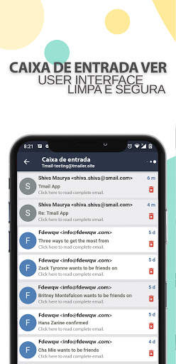 T Mail - Endereço de e-mail temporário gratuito screenshot 5