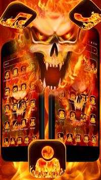 Lively Evil Fire Skull Theme screenshot 3