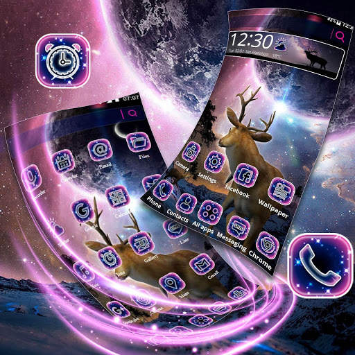 Lonely, Galaxy, Deer Theme & Live Wallpaper screenshot 4