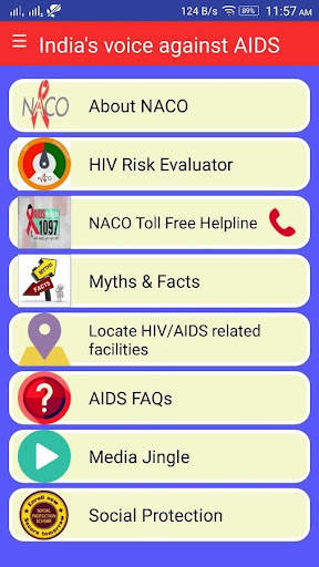 NACO AIDS APP 4 تصوير الشاشة