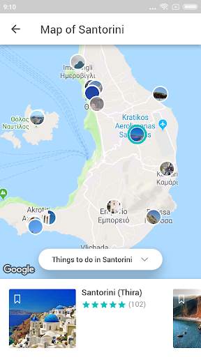 Santorini Travel Guide in English with map screenshot 5