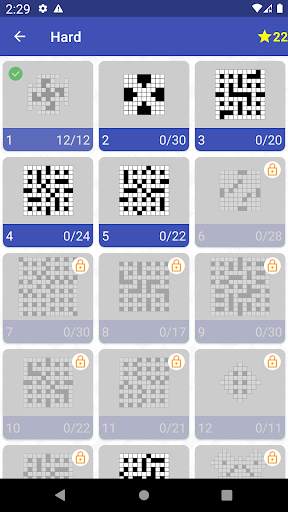English Crossword puzzle screenshot 3