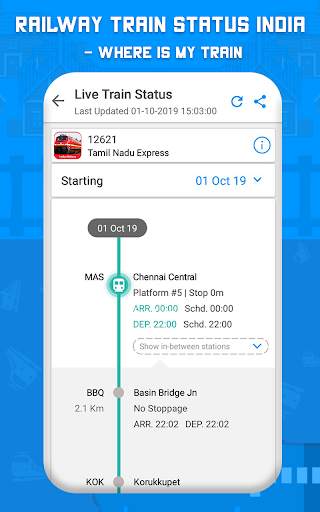 Train Status - Where is my Train screenshot 1