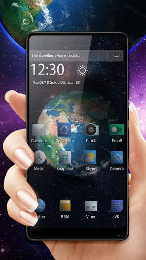 3D Earth discovery theme screenshot 2