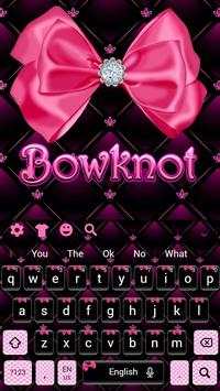 Beautiful Pink Bow Keyboard Theme screenshot 4