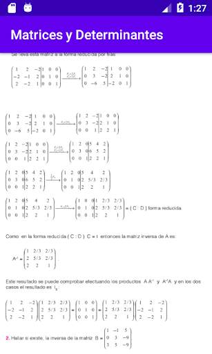 Matrices y Determinantes screenshot 7