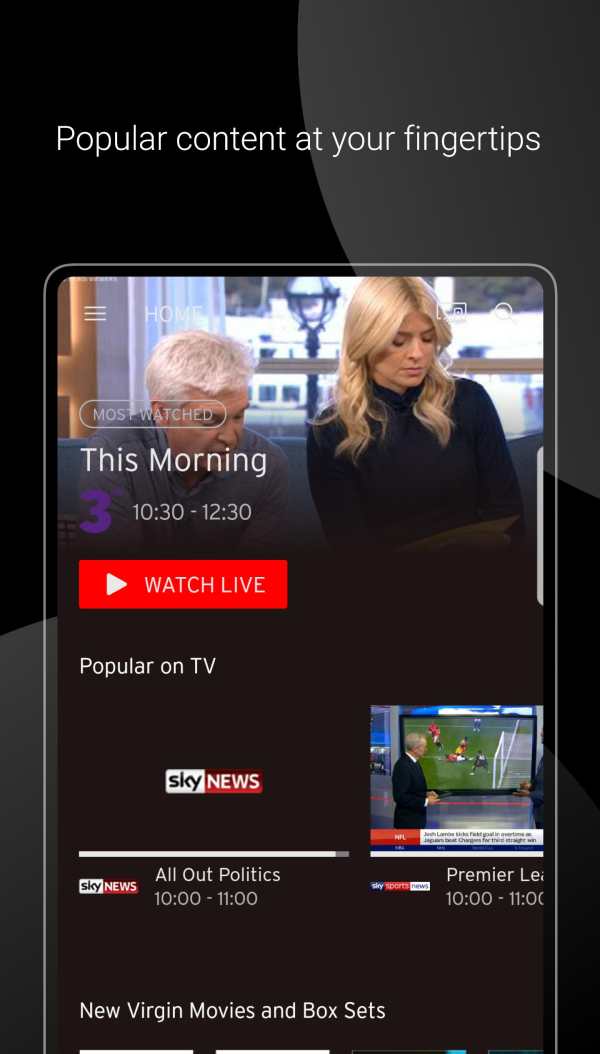 Virgin TV Anywhere Ireland screenshot 1