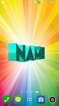 3D My Name Live Wallpaper screenshot 3