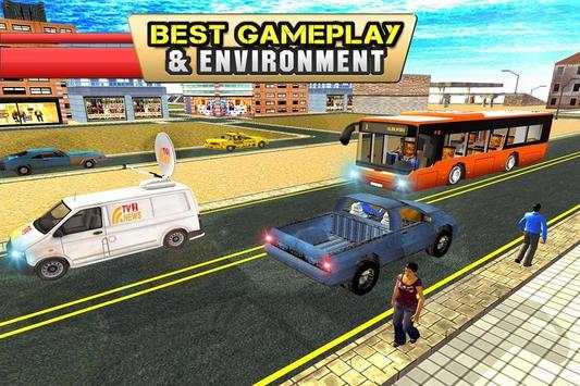 City Tour Bus Coach Driver 3D screenshot 2