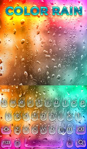 Color Rain Keyboard Wallpaper screenshot 2