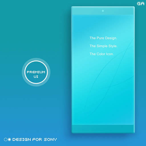 COLOR™ Theme | CYAN - Design For SONY 🎨 screenshot 1