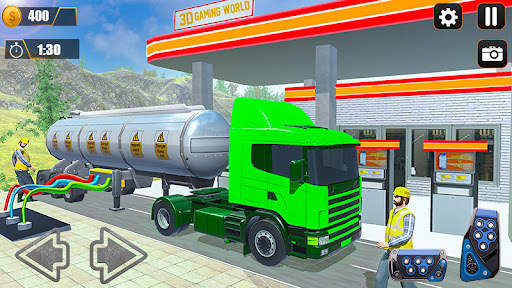 Classic Oil Tanker Transport Truck Driving screenshot 3