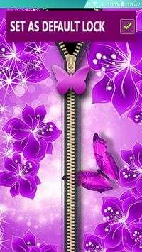 Butterfly Zipper Lock Screen screenshot 5