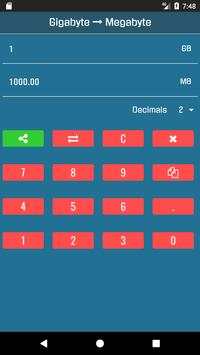 GB to MB Converter screenshot 2