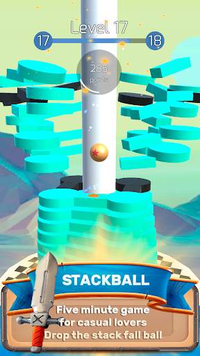 The Stack Tower : Ball Fall game 3d stick blocks ☄ screenshot 6
