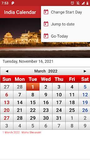 India Calendar 2022 скриншот 3